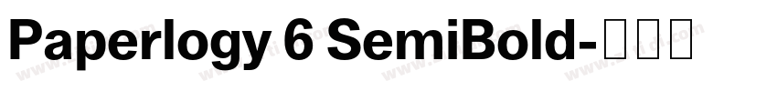 Paperlogy 6 SemiBold字体转换